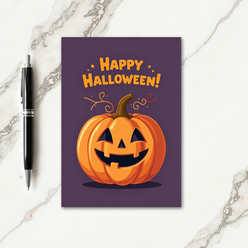Happy Halloween Smiling Card thumbnail