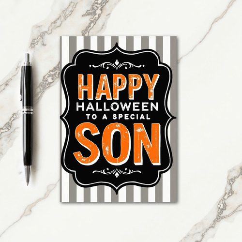 Happy Halloween Son Card