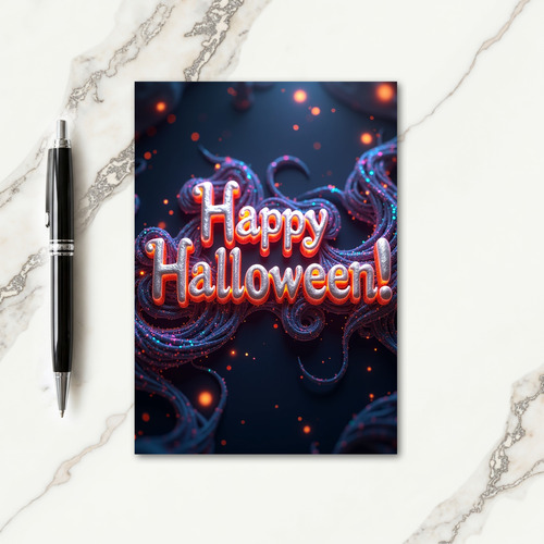 Happy Halloween Sparkle Card