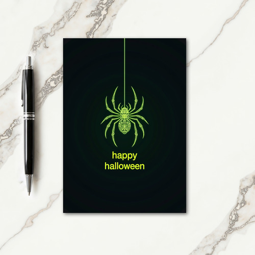 Happy Halloween Spider Card