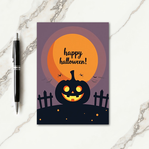Happy Halloween Spiders Card