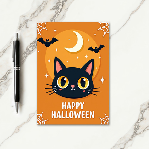 Happy Halloween Spooky Bats Card