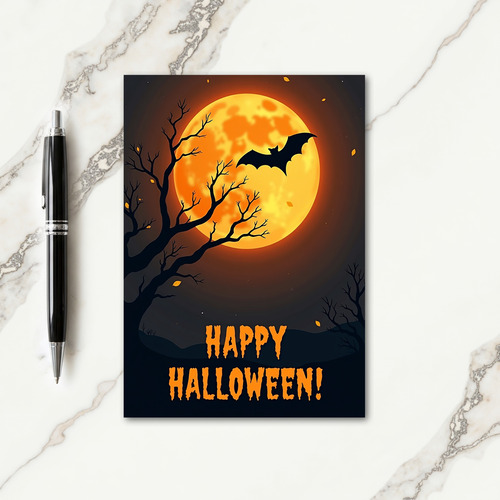 Happy Halloween Spooky Card