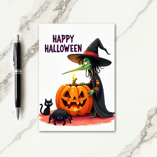 Happy Halloween Spooky Friend Card