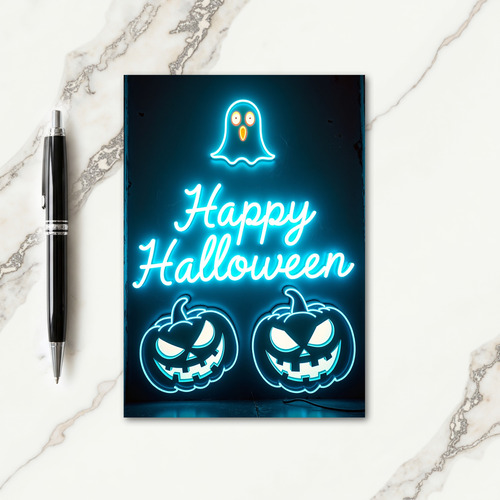 Happy Halloween Spooky Light Card thumbnail
