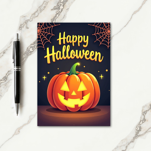 Happy Halloween Spooky Night Card