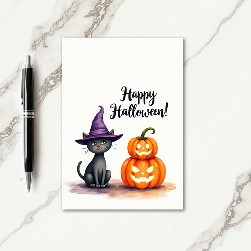 Happy Halloween Stacked Jacks Card