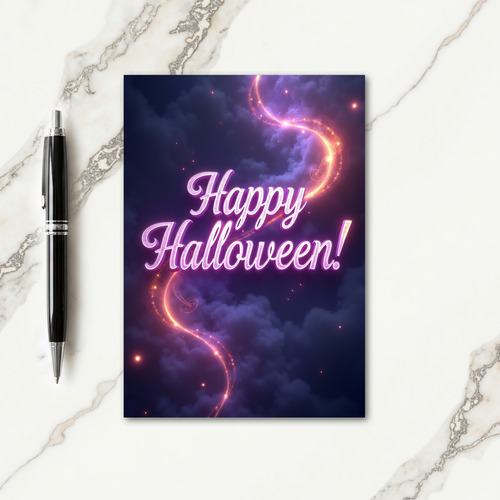 Happy Halloween Swirl Card