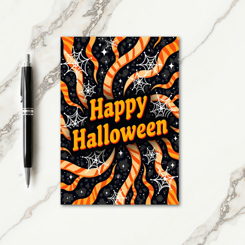 Happy Halloween Swirls Card