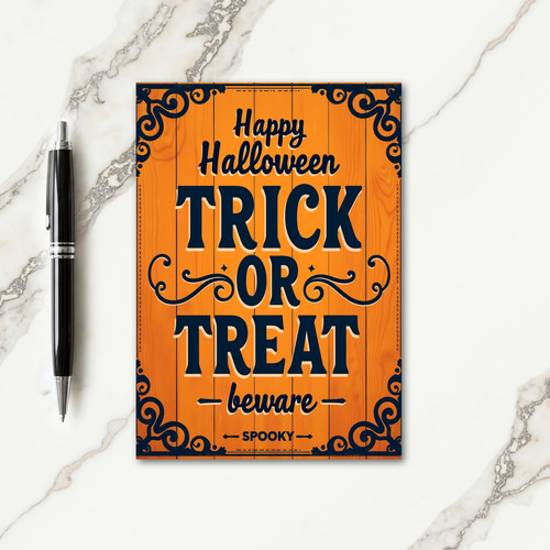 Happy Halloween Treat Card