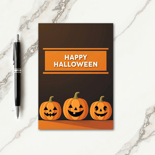 Happy Halloween Treat Time Card thumbnail