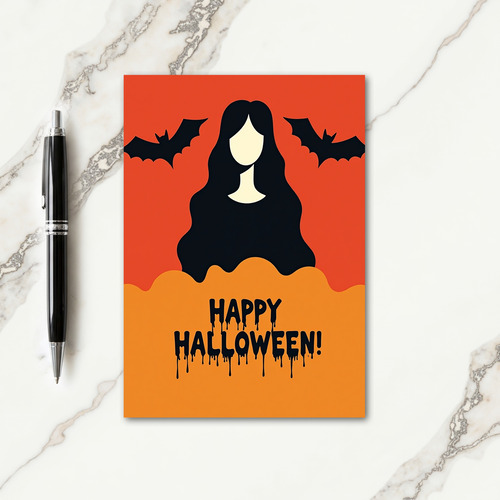 Happy Halloween Vampire Card
