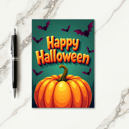 Happy Halloween Vibrant Card
