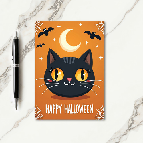 Happy Halloween Webs Card