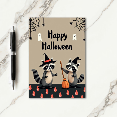 Happy Halloween Witches Card