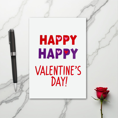 Happy Happy Valentines Day Card
