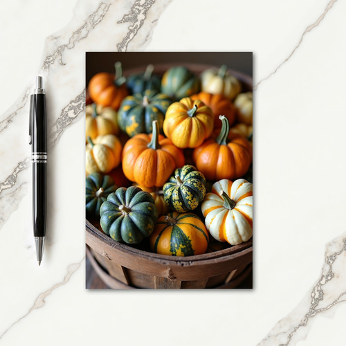 Happy Harvest Basket Card