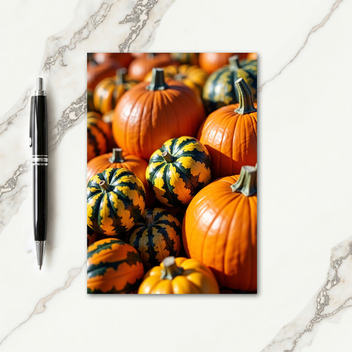 Happy Harvest Gourds Card