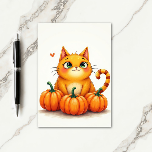 Happy Harvest Orange Creature Card