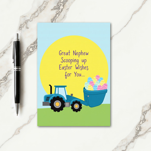Happy Harvest Tractor Card