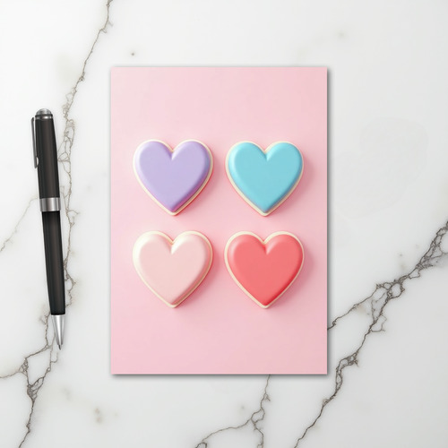 Happy Heart Cookie Card