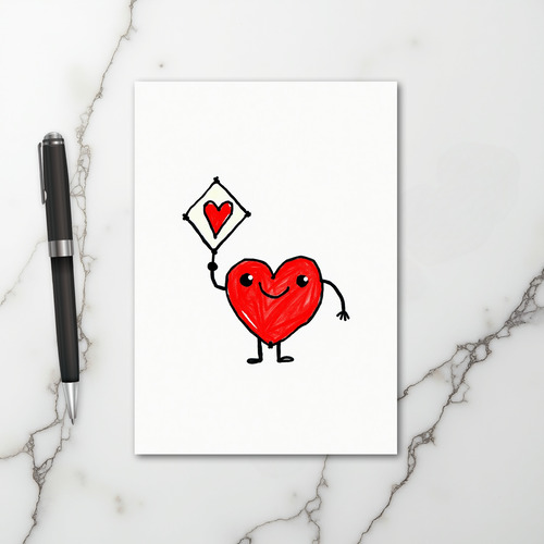 Happy Heart Doodle Message Card