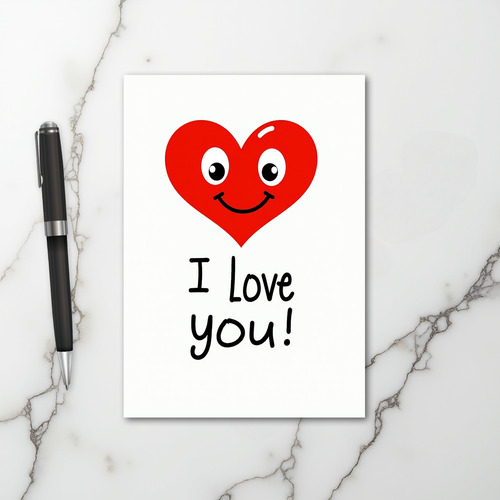 Happy Heart I Love You Card