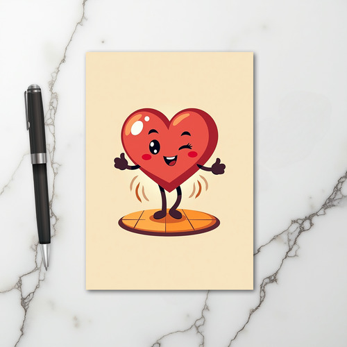 Happy Heart Thumbs Up Love Card
