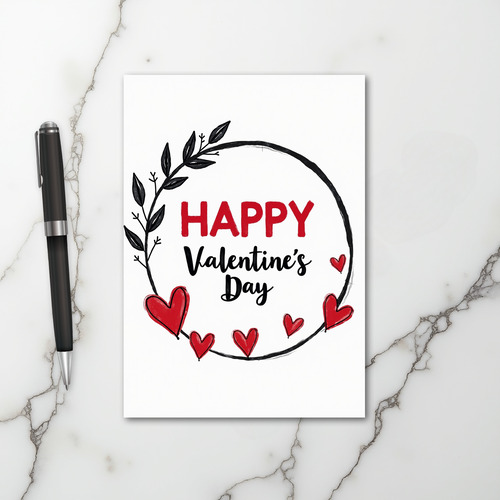 Happy Hearts Valentine Day Card