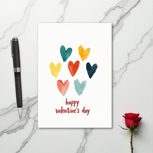 Happy Hearts Valentines Day Card