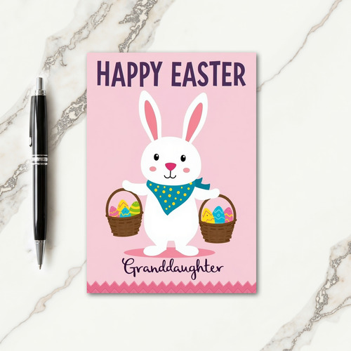 Happy Holiday Bunny Card