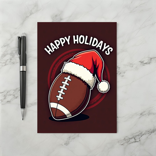Happy Holidays Football Card