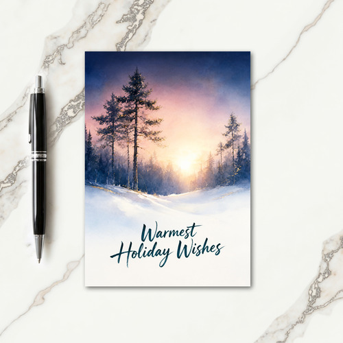 Happy Holidays Wishes Professional Card