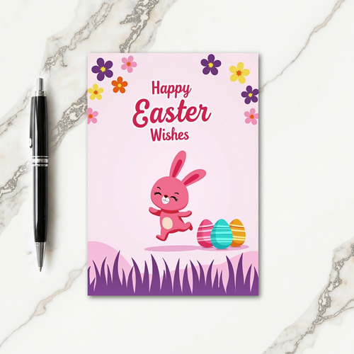 Happy Hopping Bunny Card