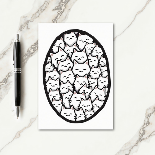 Happy Kitten Faces Card