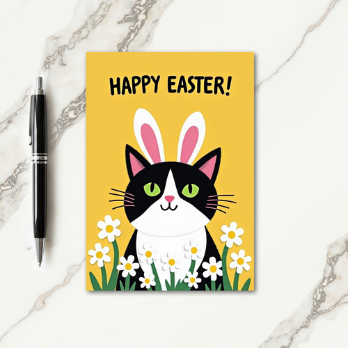 Happy Kitty Springtime Card