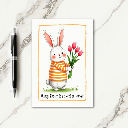 Happy Lagomorph Bouquet Card