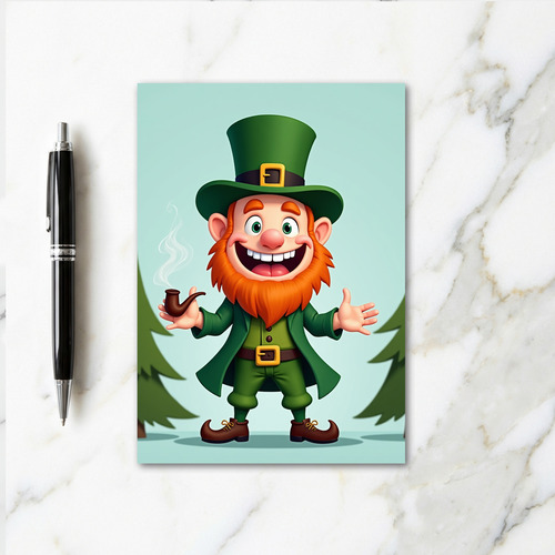 Happy Leprechaun Fun Time Card