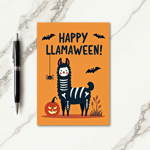Happy Llamaween Fun Card