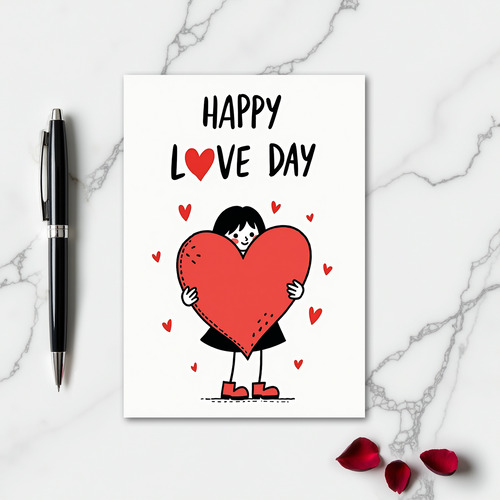 Happy Love Day Heartfelt Card