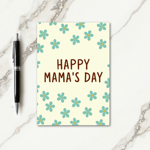 Happy Mamas Day Floral Art Card