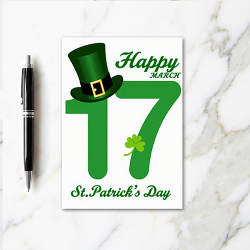 Happy March St Patricks Day Card