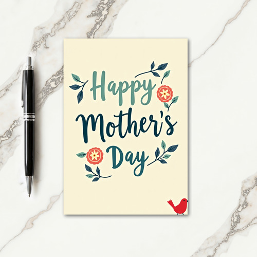 Happy Mothers Day Art Style Card