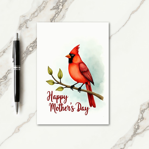 Happy Mothers Day Bird Art Card