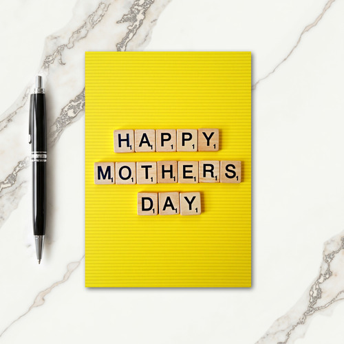 Happy Mothers Day Blocks Card