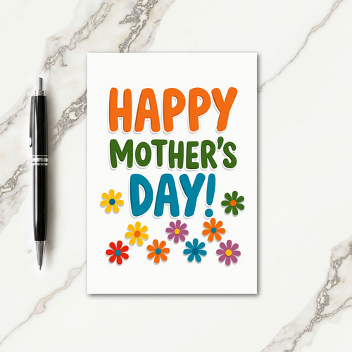 Happy Mothers Day Blooms Card