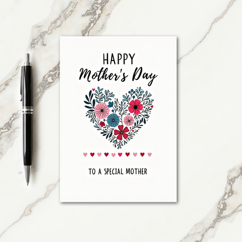 Happy Mothers Day Botanical Card