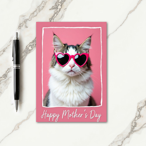 Happy Mothers Day Cat Photo Card