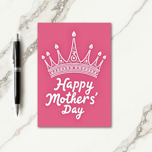 Happy Mothers Day Crown Card