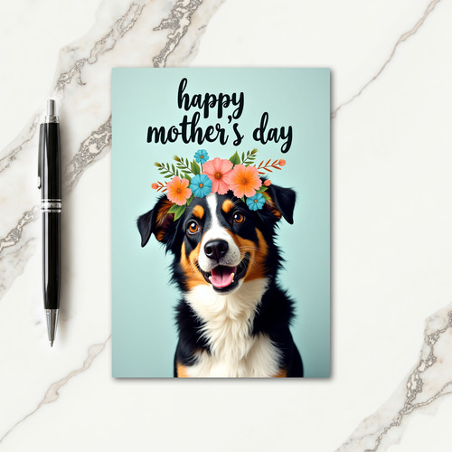 Happy Mothers Day Dog Wife Card